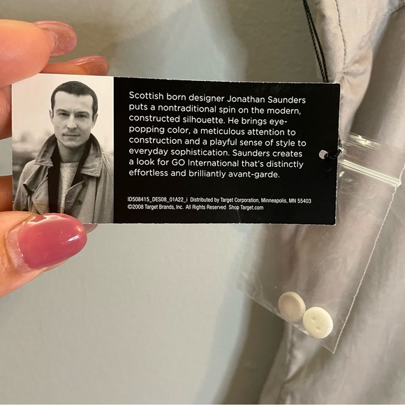 JONATHAN SAUNDERS for target NWT Tan and White Top SZ/XL 100% Cotton - Picture 5 of 9